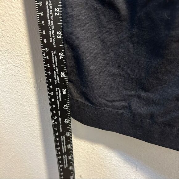 GENTLE HERD LADIES BLACK PANTS small linen capsule minimalism career straight - Picture 7 of 12